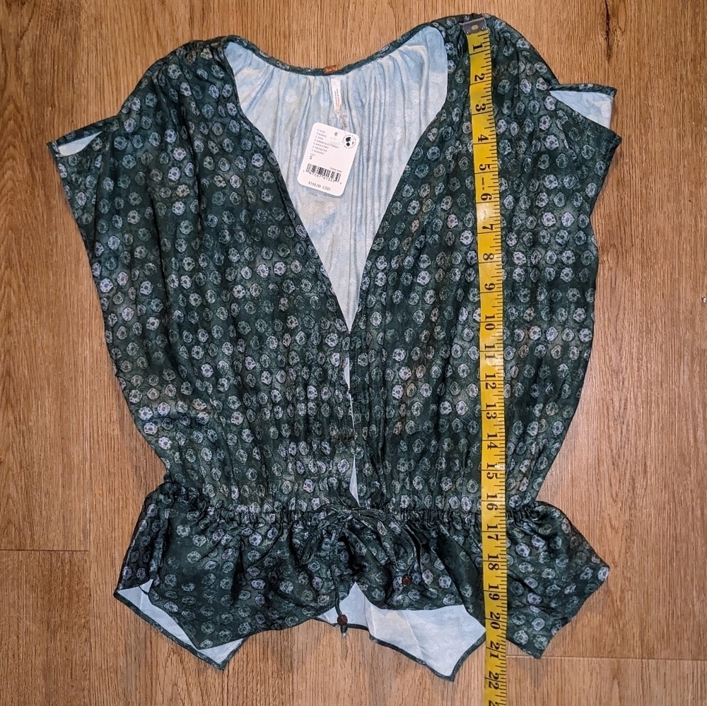 Free People Dreambound Crop Top in Emerald sz SML​​​​ - Picture 9 of 13